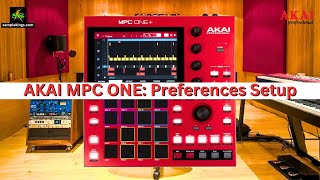 AKAI MPC ONE PLUS: PREFERENCES