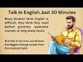 Talk In English Just 30 Minutes || Graded Reader || Improve Your English || Listen And Practice