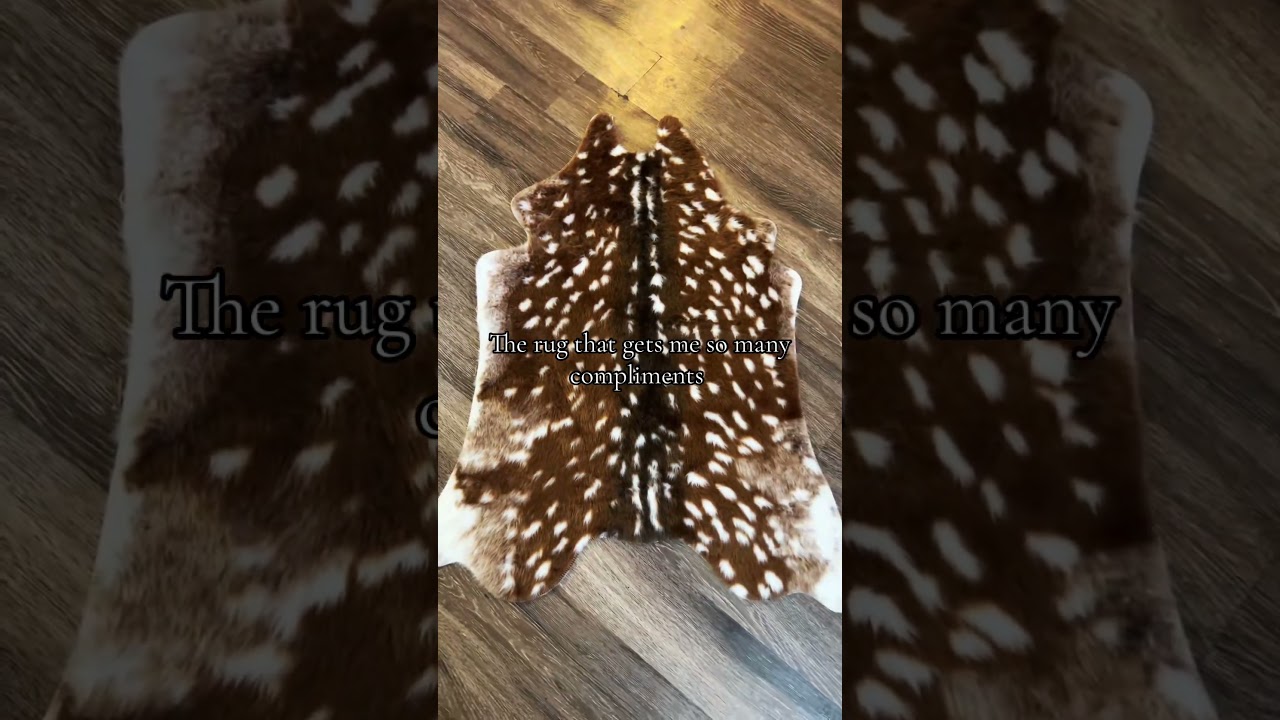 Upgrade Your Space with This Stunning Faux Deer Skin Rug 