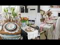 🐰 Vintage Easter Dining Table Decor | Spring Cottage Farmhouse Ideas &amp; Nostalgic Table Settings 🌷