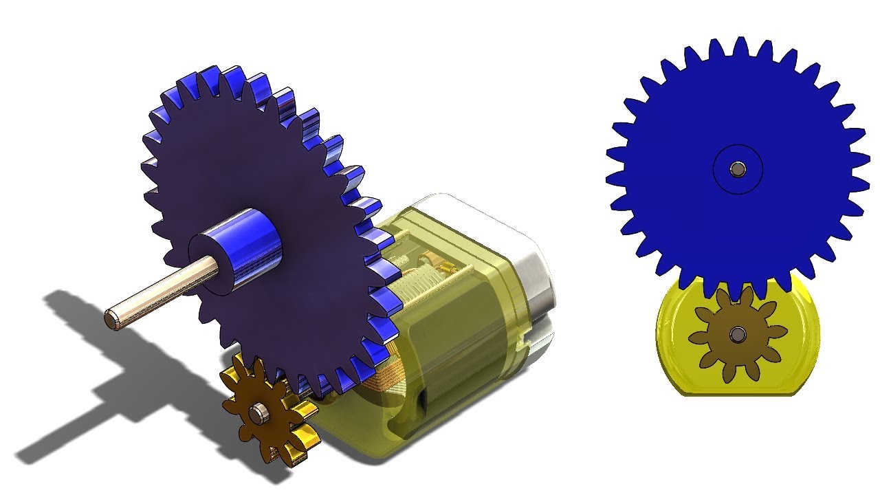 spur gear efficiency SolidWorks G Tutorial #329 : spur gears basics (design, layout, inserting, mating and animation)