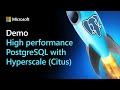 DEMO - High performance HTAP with Postgres & Hyperscale (Citus)