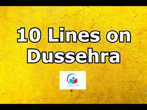 10 Lines on Dussehra in English | Vijayadashmi Festival | Dussehra par 10 Lines | MYGUIDEPEDIA