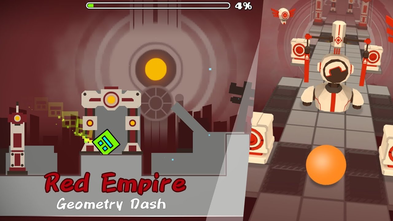 Red Empire: Geometry Dash X Rolling Sky Level