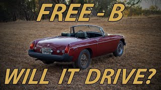 Free MGB sitting for 10 years, will it drive?