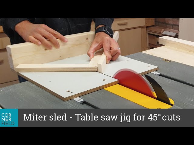 Miter Sled A Table Saw Accessory To