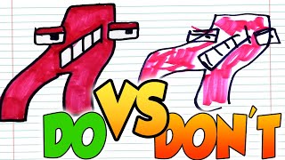 DOs & DON'Ts Drawing ALPHABET LORE (A-Z...) In 1 Minute CHALLENGE!