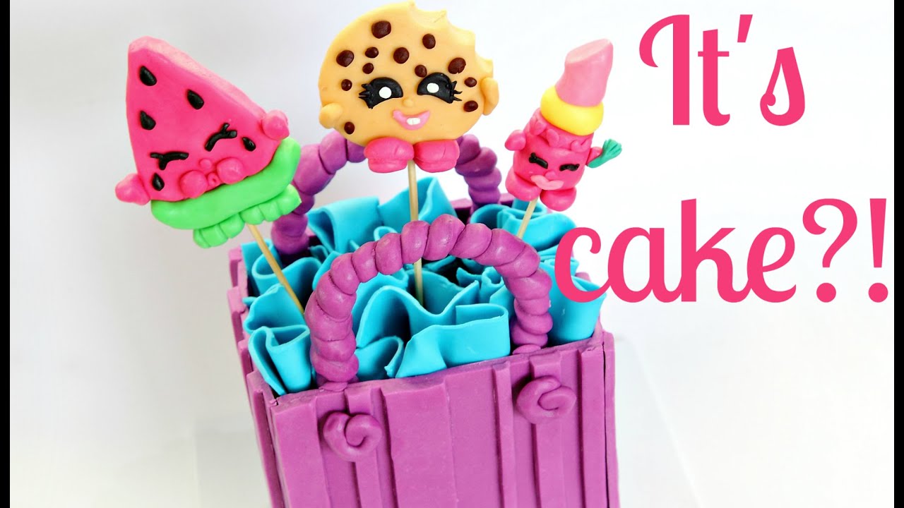 Shopkins Cake ~ Edible Melonie Pips, Kooky Cookie & Lippy Lips - CAKE STYLE