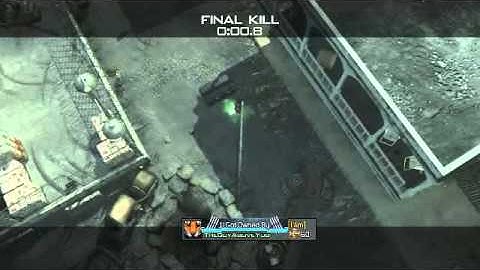 MW3 - Awesome Across Map Throwing Knife Killcam