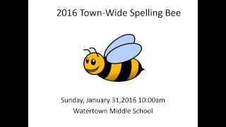 2016 Spelling Bee Information