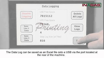 A demonstration of the Inagas Data Logging and Printing feature