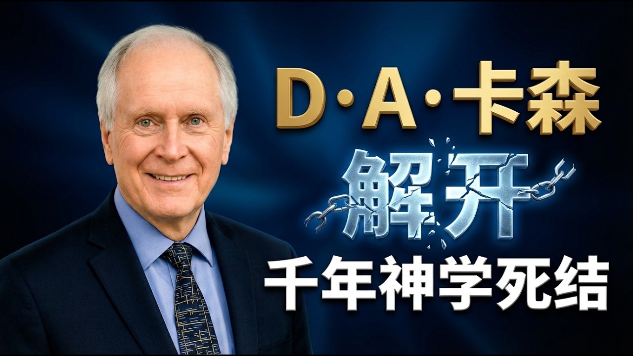 卡森神学巅峰之作 | 信仰中最难的课题怎么破？ | 详解《神的全权与人的责任》：解开你信心的心结