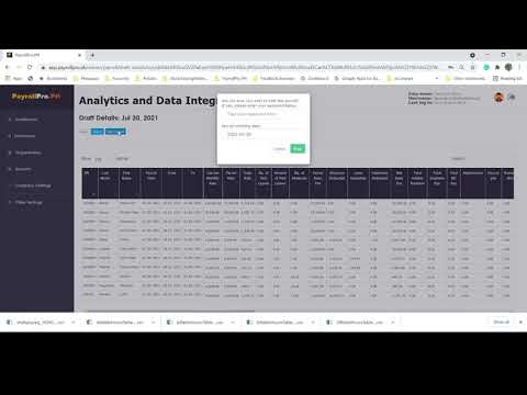 PayrollPro.PH - Processing of Time Summary and Payroll Reports, and Viewing of Government Reports