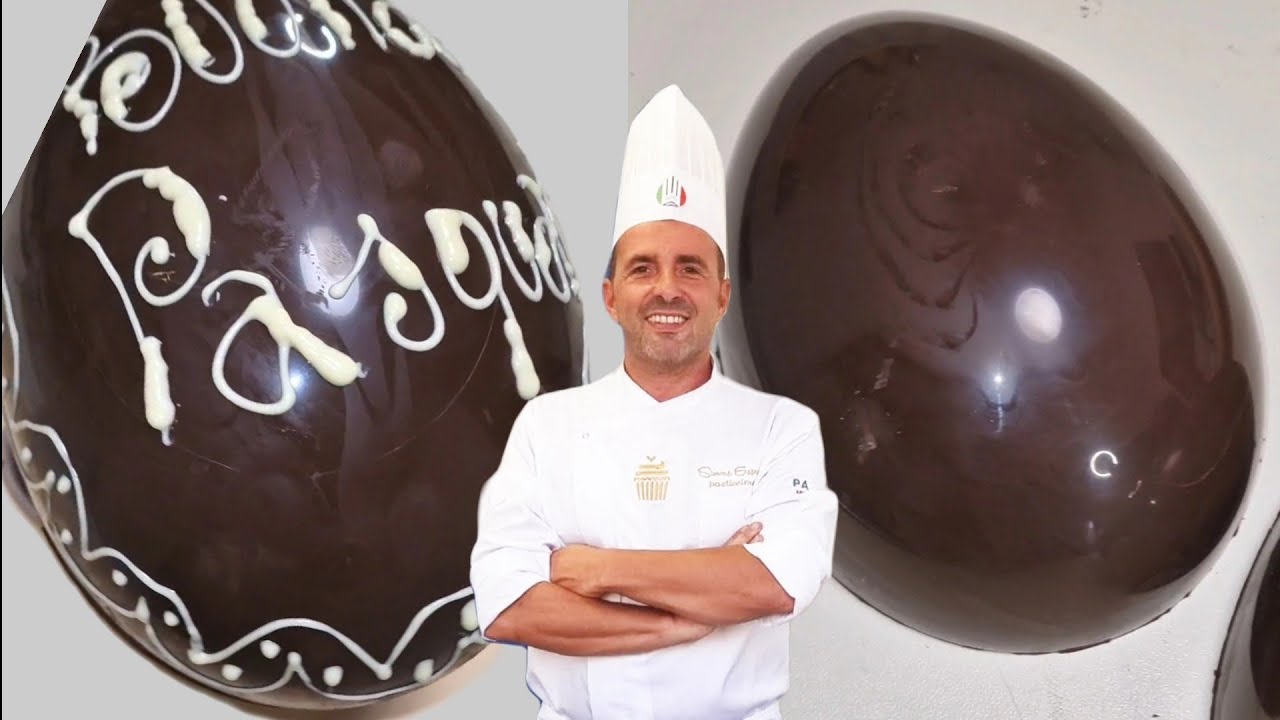 COME FARE L'UOVO DI CIOCCOLATO IN CASA.Temperaggio del ciocclato semplice.Corso di pasticceria