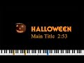 HALLOWEEN Theme (John Carpenter) - Piano sheet Music, Easy piano tutorial