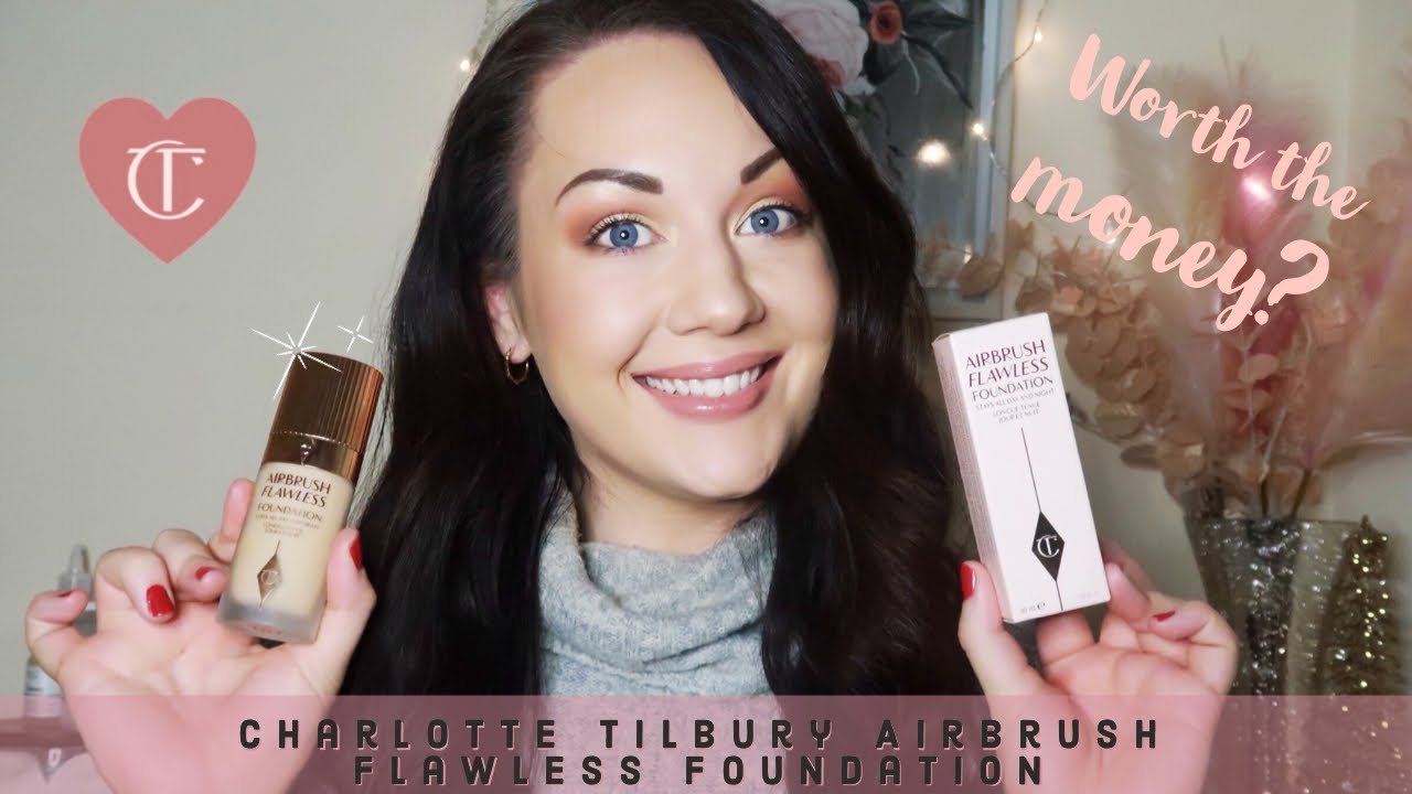 CHARLOTTE TILBURY AIRBRUSH FLAWLESS FOUNDATION FIRST IMPRESSIONS COMBINATION & ACENE PRONE