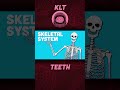 How Many Teeth Do You Have? | Human Body Songs For Kids | KLT Anatomy #shorts