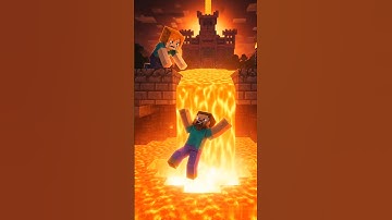 “The Lava Leap: A Hero’s Sacrifice”#minecraft#minecraftshorts#trending