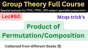 lec#60 Product of permutation | product of permutation example #mathematics #ppsc #maths #lectures