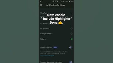 How to enable Include Highlights in Discord Mobile #roduz #discord #highlights #howto #notification