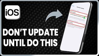 Don't update iOS 26 until you do this (2026)