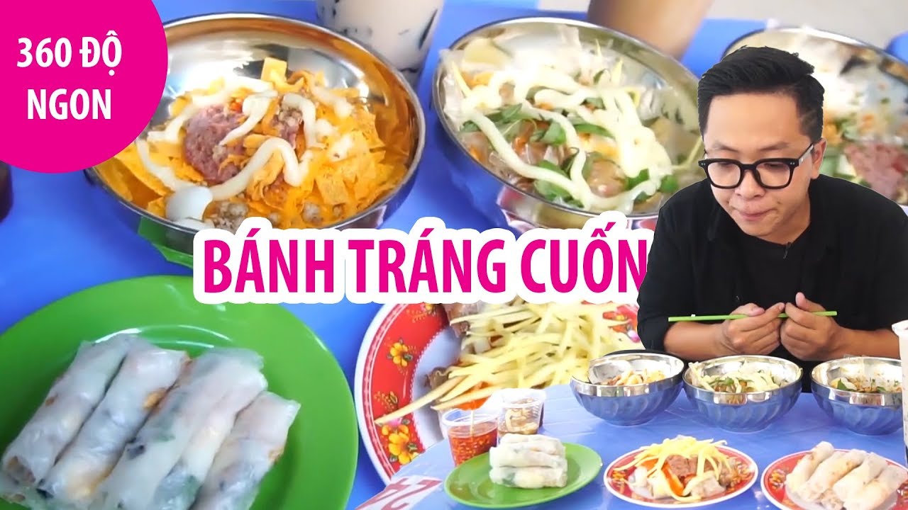 Ăn vặt đã đời với đủ loại bánh tráng cuốn, bánh tráng trộn || 360 ĐỘ NGON