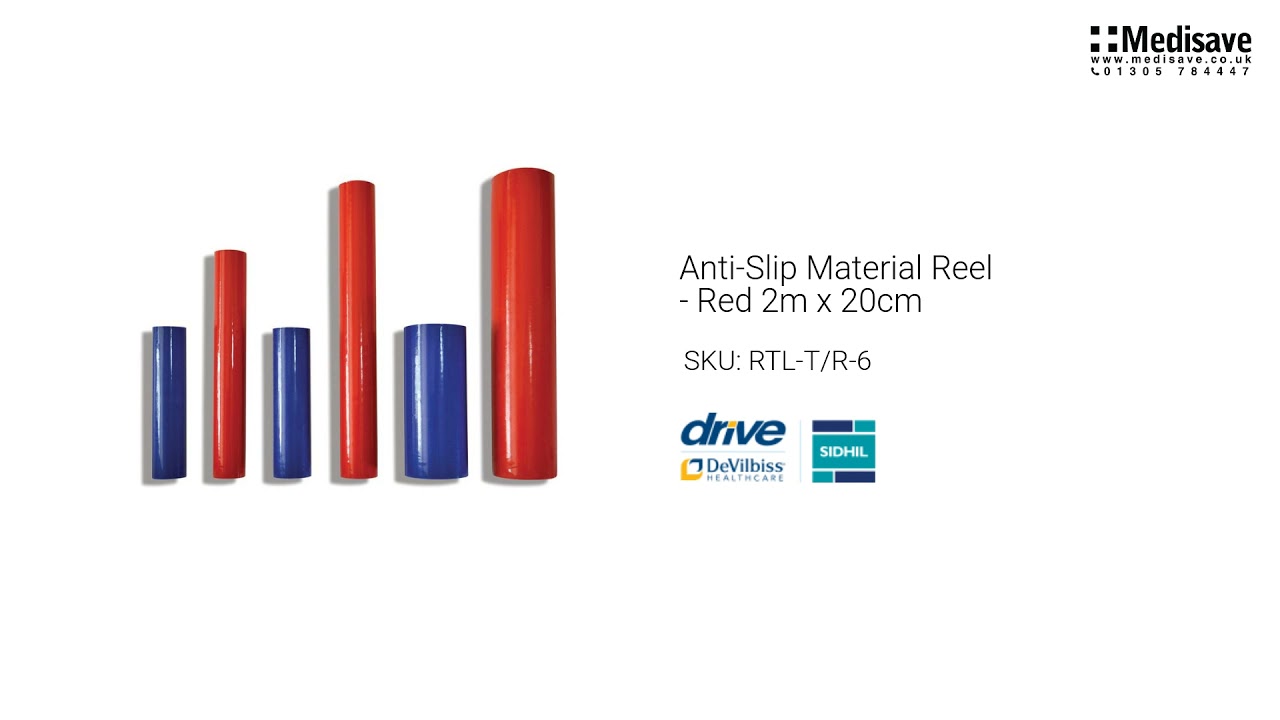 Anti Slip Material Reel Red 2m x 20cm RTL T R 6