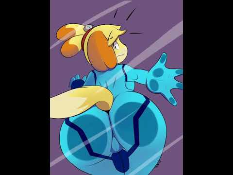 Zero Suit Isabelle farting on the glass