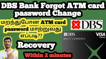 How to get my forgot ATM card password | in Tamil | Dbs bank | POSB Digibank app | in Singapore