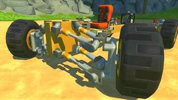Scrap Mechanic | Piston Suspension And Steering Test