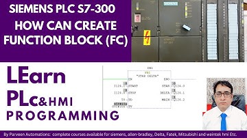 siemens plc s7-300 how can create user defined function blocks
