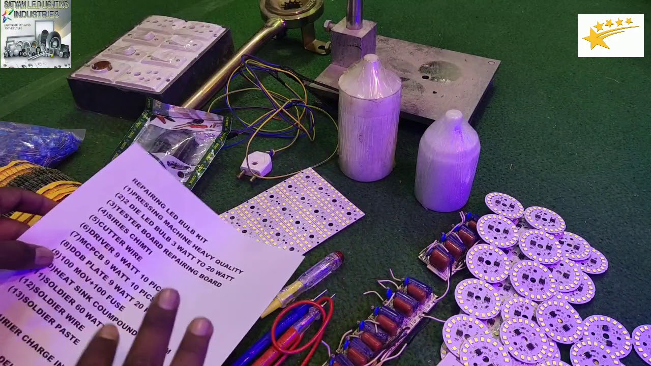 LED बल्ब रिपेयरिंग KIT CONTECT US 7024811866 SATYAM LED LIGHTING