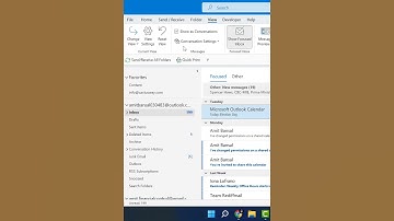 How to Change View as Default in Outlook?