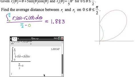 Calculus of Polar Curves: Distance Between Curves