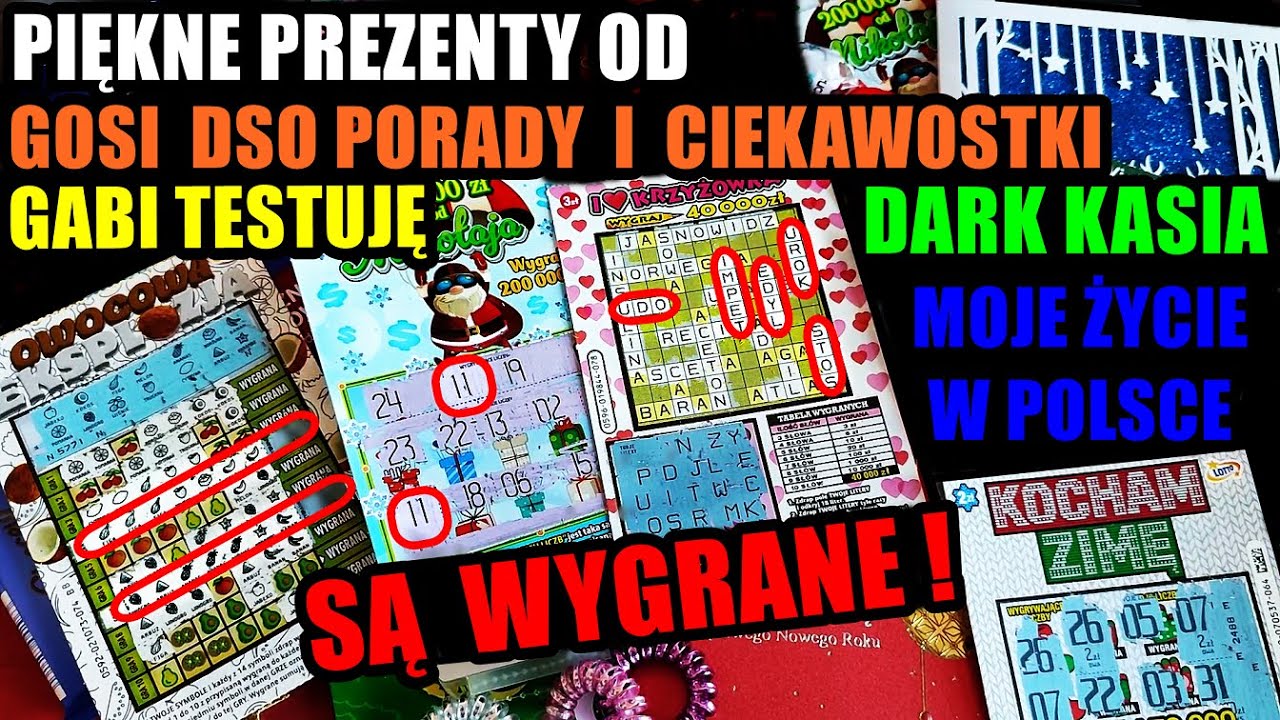 ZDRAPKI LOTTO/ WSPANIAŁE PREZENTY OD GABI TESTUJĘ 😍 GOSI DSO 😍 DARK KASI 😍 NATALKI 😍 SĄ WYGRANE ❤️❗