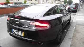 Aston Martin Rapide start up, brutal sound and loud acceleration