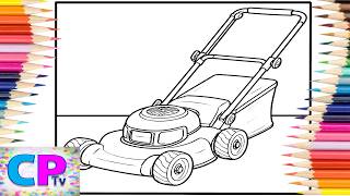 Petrol Lawn Mower/Garden Care Using a Lawn Mower/Creative Ideas/Art Therapy/Relaxing Video