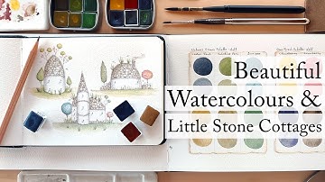 Mini Watercolour Palettes and Painting Little Cottages! ❤️