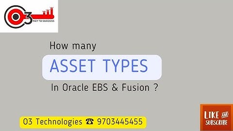 How many Asset types in Oracle Assets EBS &Fusion?