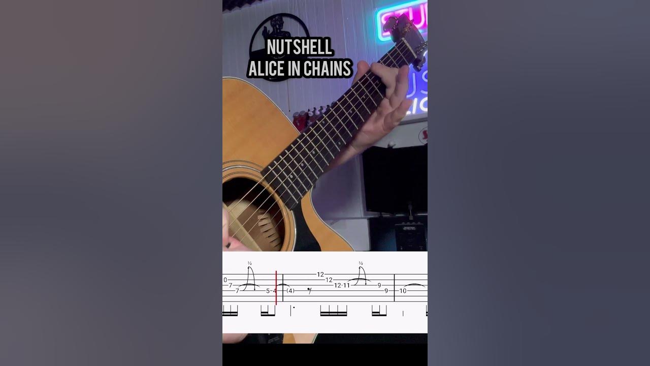 Nutshell -  Alice In Chains #grunge #acousticguitar #rock #aliceinchains #nutshell #90s #guitar #tab