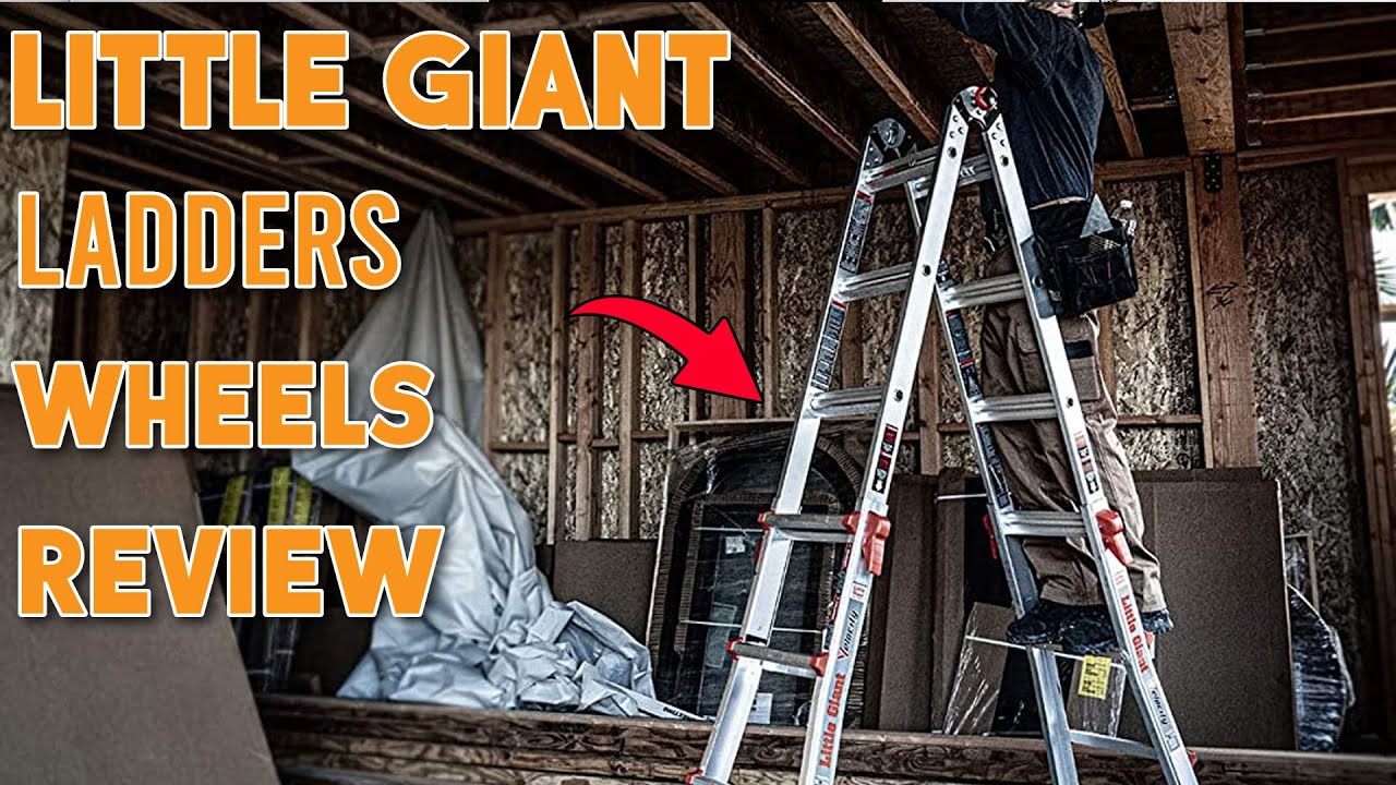 Little Giant Ladders Velocity with Wheels Effortless Height Access