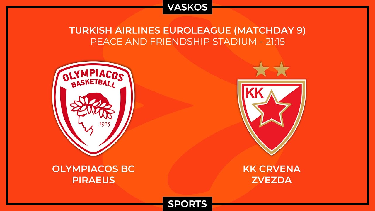 Watch Olympiacos v Crvena Zvezda Live Stream