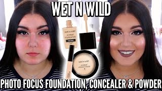 NEW Wet N Wild Photo Focus Foundation, Concealer & Powder (Oily/Acne)♡First Impression, Demo, Review screenshot 2