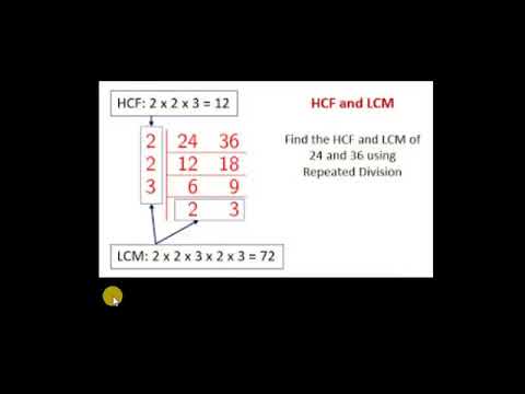 GCD and LCM