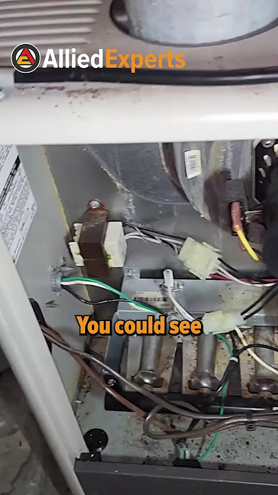 Water leaking and dripping into furnace - why this is bad for your furnace!💧🔥 #energy #home #hvac