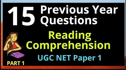 PYQs കാണാം-Reading Comprehension UGC NET paper1|Padavukal