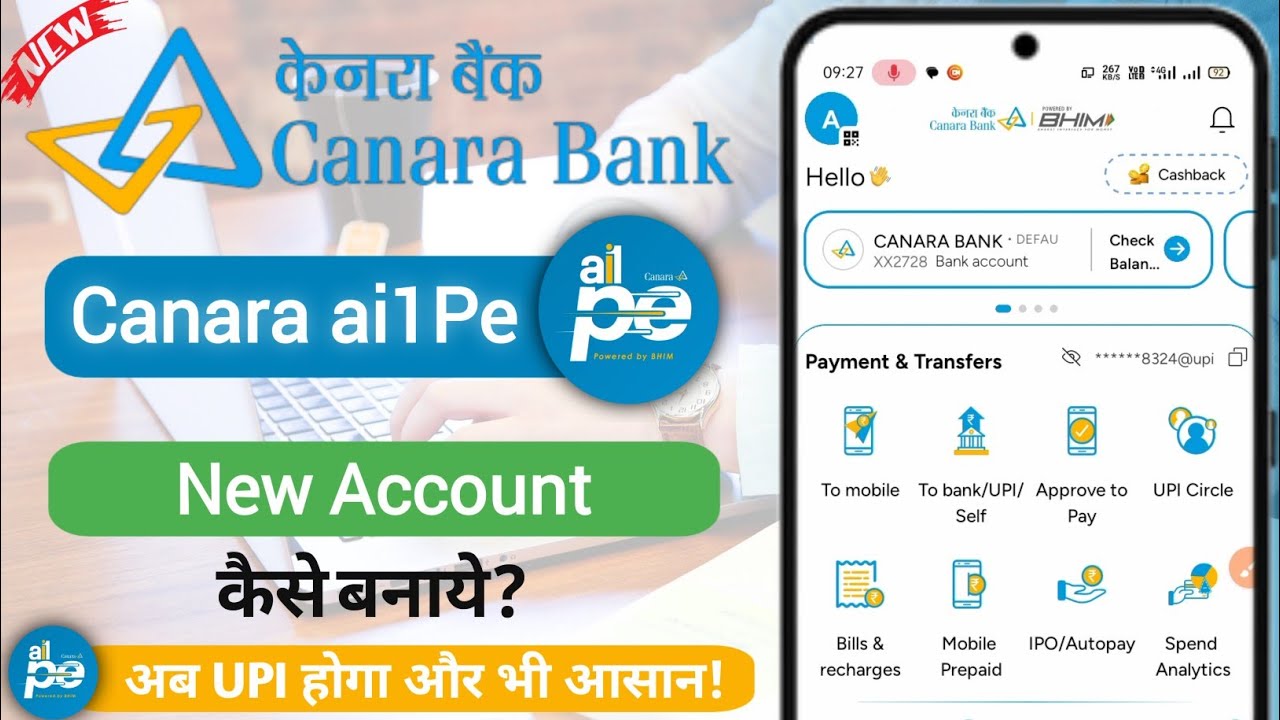 Canara ai1Pe Account kaise banaye | How to activate Canara ai1 app ...