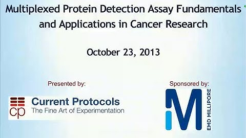 Multiplexed Protein Detection Assay Fundamentals and Applications in Cancer Research