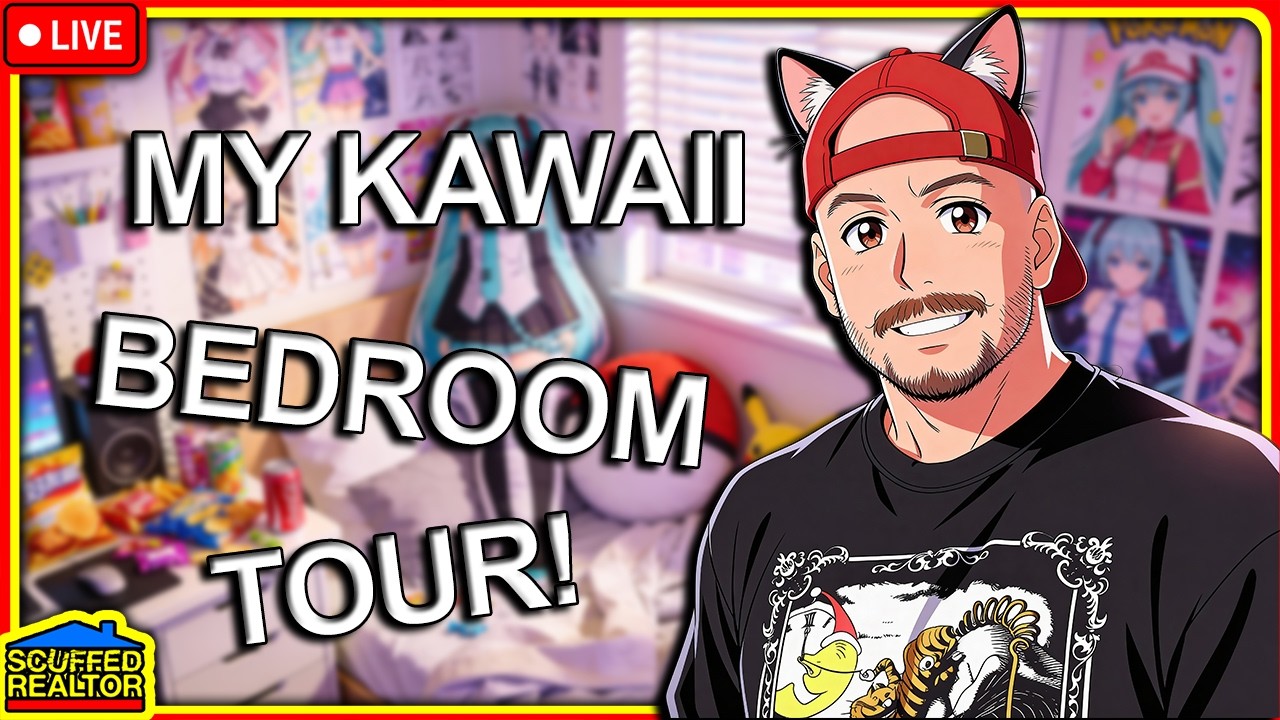 🔴My Kawaii Bedroom Tour! uWu 🔴 Scuffed Realtor [LIVE]