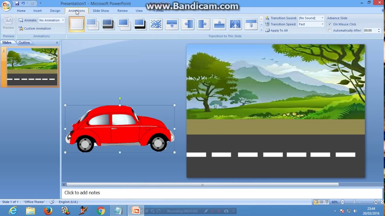  cara  membuat animasi mobil berjalan di  power  point  YouTube